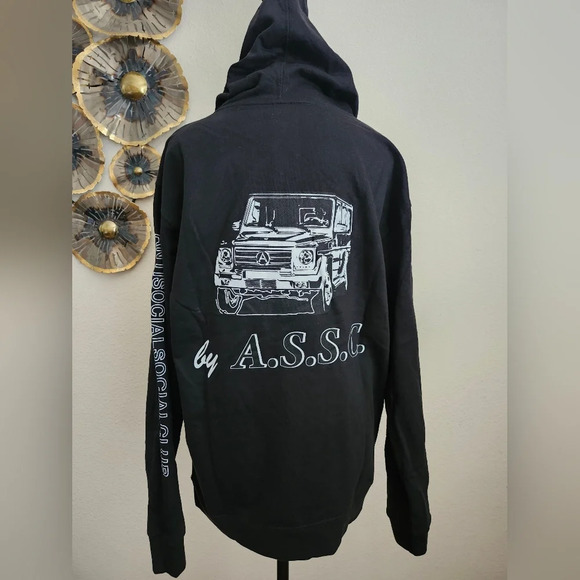 ANTI SOCIAL SOCIAL CLUB BERLIN HOODIE BLACK M - Picture 1 of 8
